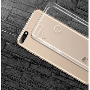Huaweı Y9 2018 Şeffaf Soft Slim Fit Silikon Kılıf-(1903)