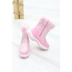 İçi Kürklü Çocuk Kar Botu Pembe - 31840.264.