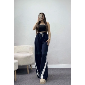 İki İplik Biyeli Eşofman Altı Lacivert - 43968.1857.