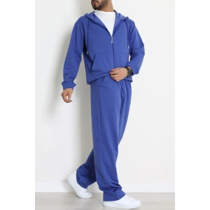 İki İplik Oversize Fermuarlı Erkek Takım Lacivert - 80272.1567.