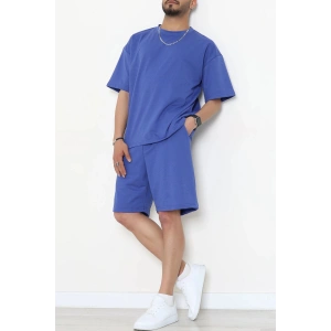 İki İplik Oversize Şortlu Erkek Takım Lacivert - 80274.1567.