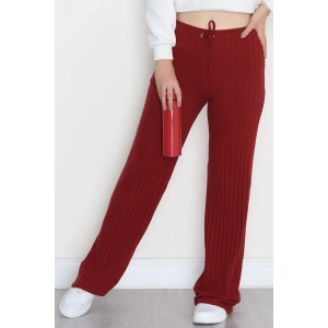 İnterlok Fitilli Palazzo Alt Bordo - 90976.1748.