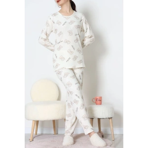 İnterlok Pijama Takımı Bej - 55009.1567.