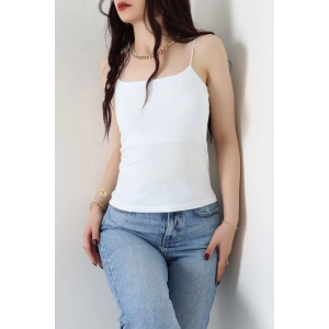 İp Askılı Kısa Crop Atlet Beyaz - 21563.200.