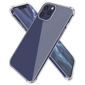 İPhone 12 Pro Max 6.7 Anti-Drop Silikon Kılıf Shockproof Şeffaf  kılıf-(1903)