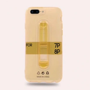 İphone 7 Plusİphone 8 Plus Selfie Yüzüklü Şeffaf Silikon Kılıf-(1903)