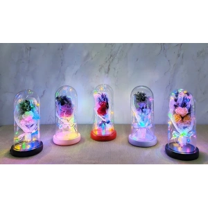 Işıklı Müzikli Romantik Gül Buketi  Alk4999