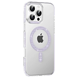 Joko Apple iPhone 16 Pro Move Taşlı Magsafe Kapak - Lila