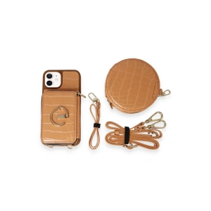 Joko iPhone 11 Kılıf Ermes Kapak - Açık Turuncu