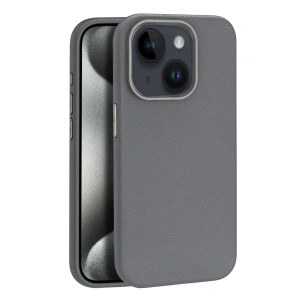 Joko iPhone 15 Kılıf Wonder Deri Magsafe Kapak - Titan Gri