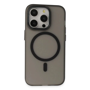 Joko iPhone 15 Pro Frost Standlı Magsafe Kapak - Siyah