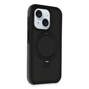 Joko iPhone 15 Zorda Airbag Magsafe Standlı Kapak - Siyah