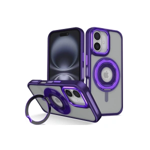 Joko iPhone 16 Banza Magsafe Standlı Kapak - Derin Mor