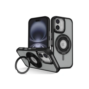 Joko iPhone 16 Banza Magsafe Standlı Kapak - Siyah