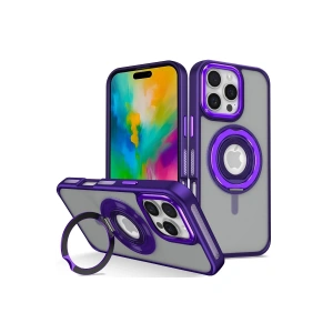 Joko iPhone 16 Pro Banza Magsafe Standlı Kapak - Derin Mor