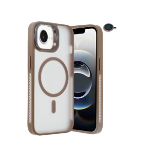 Joko iPhone 16E Flet Lens Magsafe Kapak - Gold