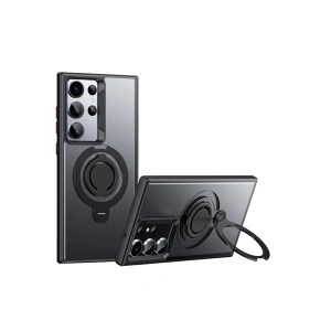 Joko Samsung Galaxy S23 Ultra Avatar 360 Dönen Magsafe Kapak - Siyah