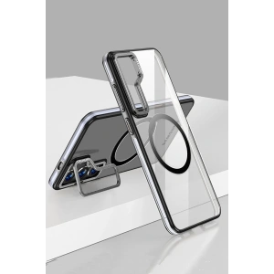 Joko Samsung Galaxy S24 Crystal Magsafe Kapak - Siyah