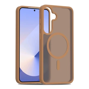 Joko Samsung Galaxy S25 Plus Jota Magsafe Kapak - Kahverengi