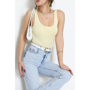 Kalın Askılı Atlet Sarı - 19057.200.