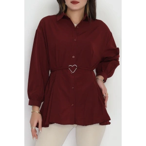 Kalp Detay Tunik Bordo - 43562.1949.