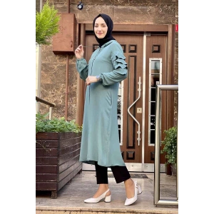 Kapişonlu Kap Çağla Yeşili