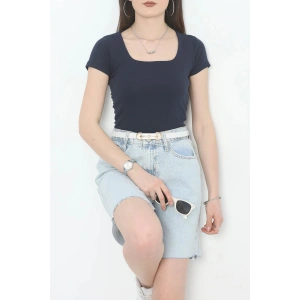 Kare Yaka Penye Tişört Laci - 21804.200.