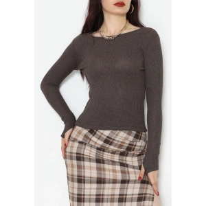 Kaşkorse Parmak Geçmeli Body Acıkahve - 55031.1567.