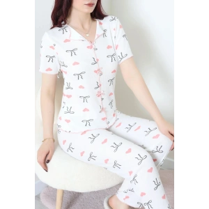 Kaşkorse Pijama Takımı Ekru - 52281.1049.