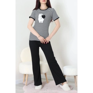 Kaşkorse Pijama Takımı Siyah - 52221.1567.