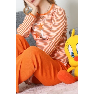 Kaşkorse Pijama Takımı Turuncu - 52141.1567.