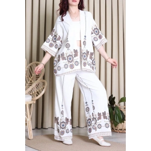 Keten Kimono Takım Taş - 7139.1437.