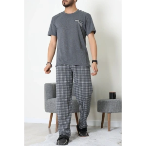 Kısa Kollu Erkek Pijama Takımı Koyufüme - 41985.1048.