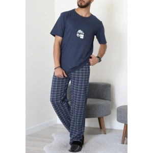 Kısa Kollu Süprem Erkek Pijama Takımı Lacivert - 42787.1961.