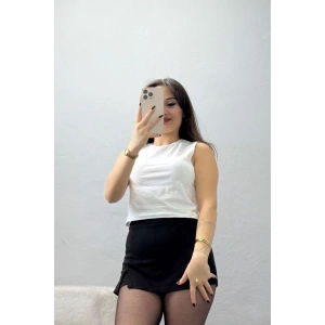 Kolsuz Crop Geniş Atlet Beyaz - 21755.200.