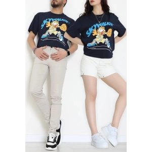 Kompakt Penye Unisex Tişört Lacimavi - 55064.1872.
