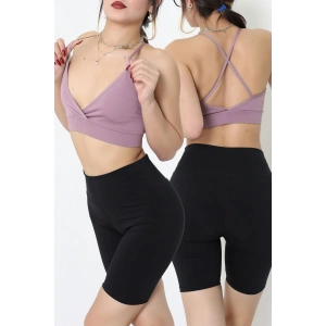 Kruvaze İp Askılı Büstiyer Gülkurusu - 9026.125.