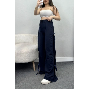 Kurdele Detaylı Eşofman Altı Lacivert - 50134.1857.