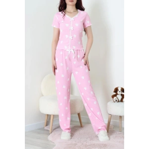 Kurdeleli Bürümcük Pijama Takımı Pembekalp - 52339.2159.