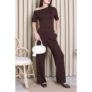 Kuş Gözü Modal Takım Acıkahve - 55156.701.