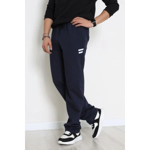 Likralı 2 İplik Bol Paça Erkek Eşofman Altı Lacibeyaz - 70899.1938.