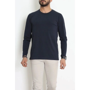 Likralı Kompak Penye Erkek Body Lacivert - 70961.2032.