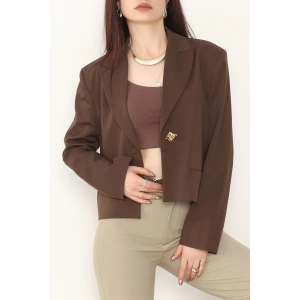 Lizbon Crop Ceket Kahve - 6250.424.