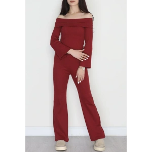 Madonna Yaka Kaşkorse İkili Takım Bordo - 40237.1748.