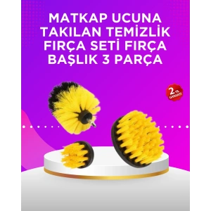 Matkap Ucu Temizlik Fırçası Seti Banyo Fayans Zemin İçin