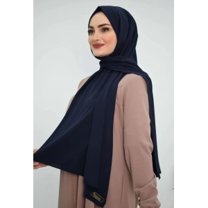 Medine İpeği Şal MC1115 Lacivert