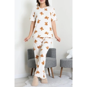 Milan Alt Üst Aynı Pijama Takımı Beyazayı - 792.1287.