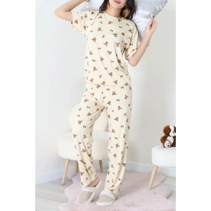 Milan Alt Üst Aynı Pijama Takımı Kremayı - 792.1287.