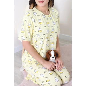 Milan Alt Üst Aynı Pijama Takımı Sarıtavşan - 792.1287.