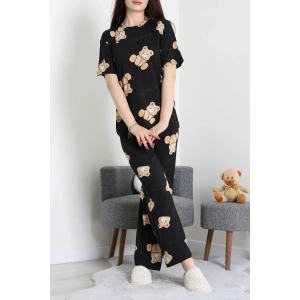 Milan Alt Üst Aynı Pijama Takımı Siyahayı - 792.1287.
